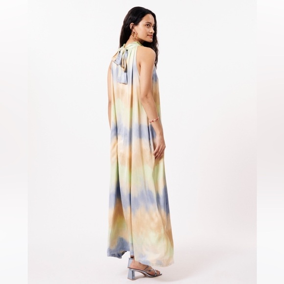 FRNCH Paris Aubreya Tie-Dye Halter Maxi Dress - NWT - Size M - Picture 10 of 11